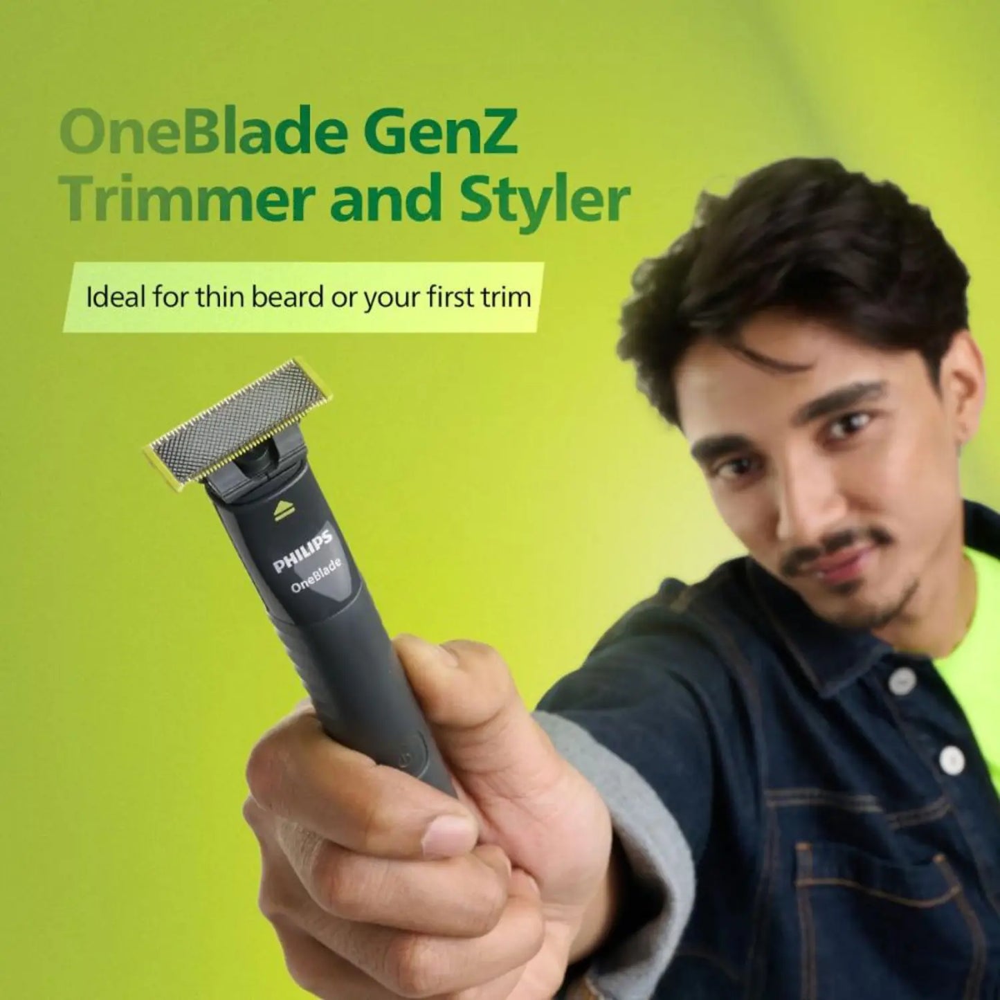 Philips OneBlade QP1424/10 Trimmer & Shaver – Waterproof Rechargeable Beard Styler UAE