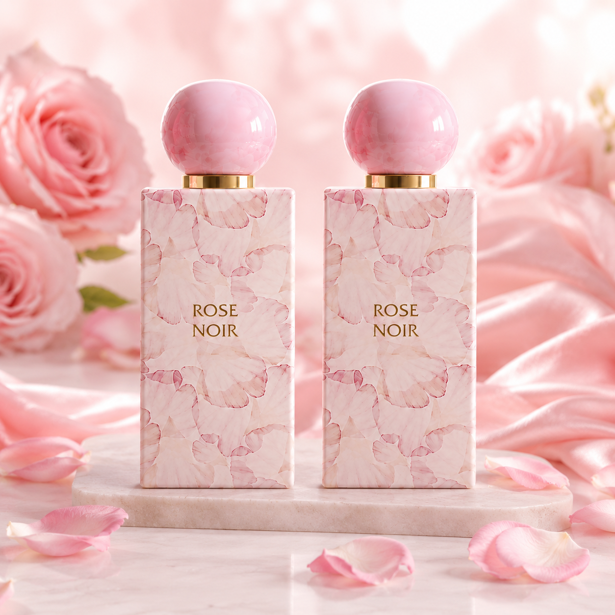 Rose Noir Perfume Combo (2 PCS) for Women – Floral Long Lasting Fragrance | Ahmed Al Maghribi UAE