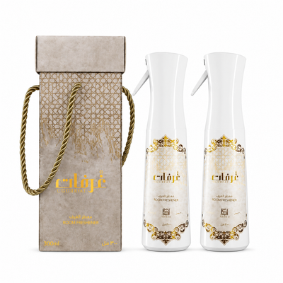 Ahmed Al Maghribi Gurfat Premium Luxury Room Air Freshener Spray – 300ml x 2 PCS Combo | Long Lasting Arabian Fragrance