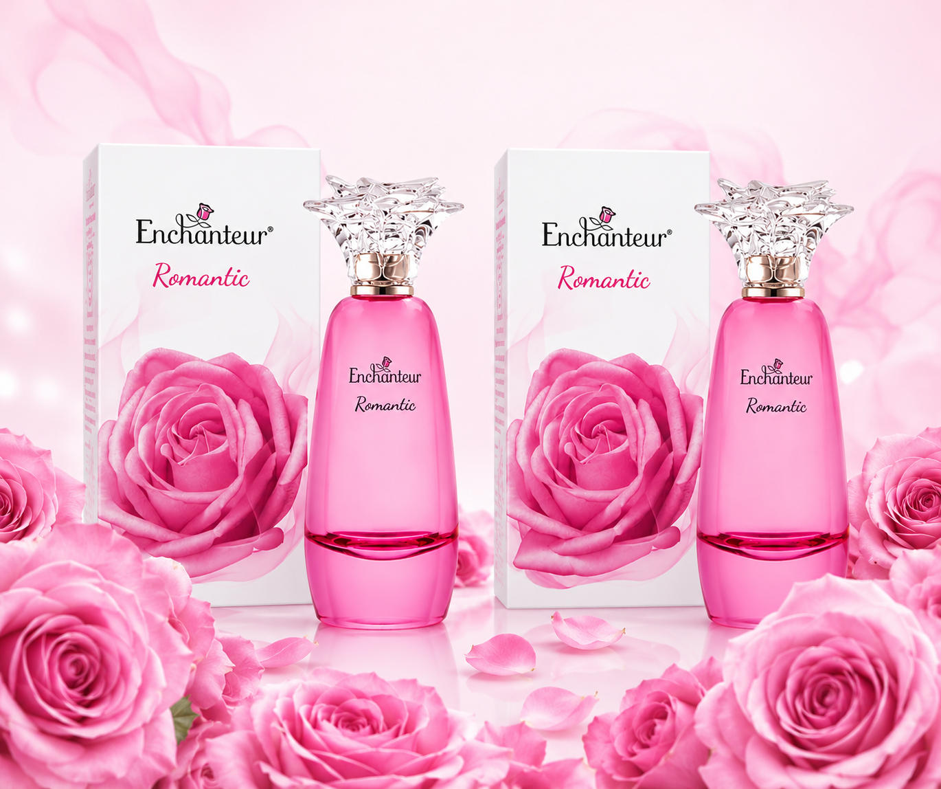 Enchanteur Romantic Perfume 2 PCS Combo Offer for Women | Long Lasting Rose Fragrance UAE