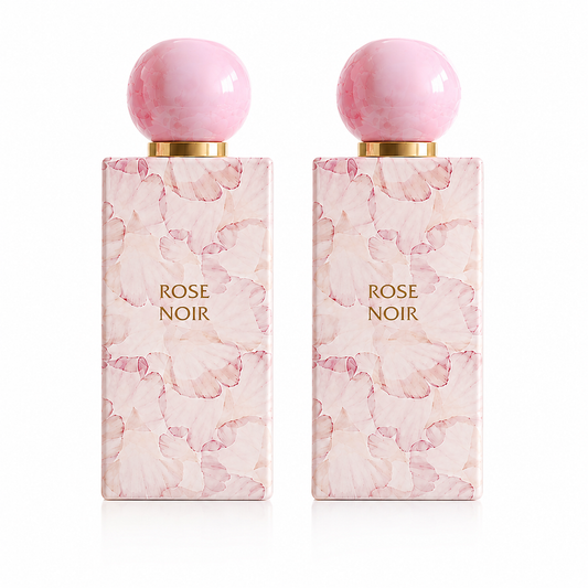 Rose Noir Perfume Combo (2 PCS) for Women – Floral Long Lasting Fragrance | Ahmed Al Maghribi UAE