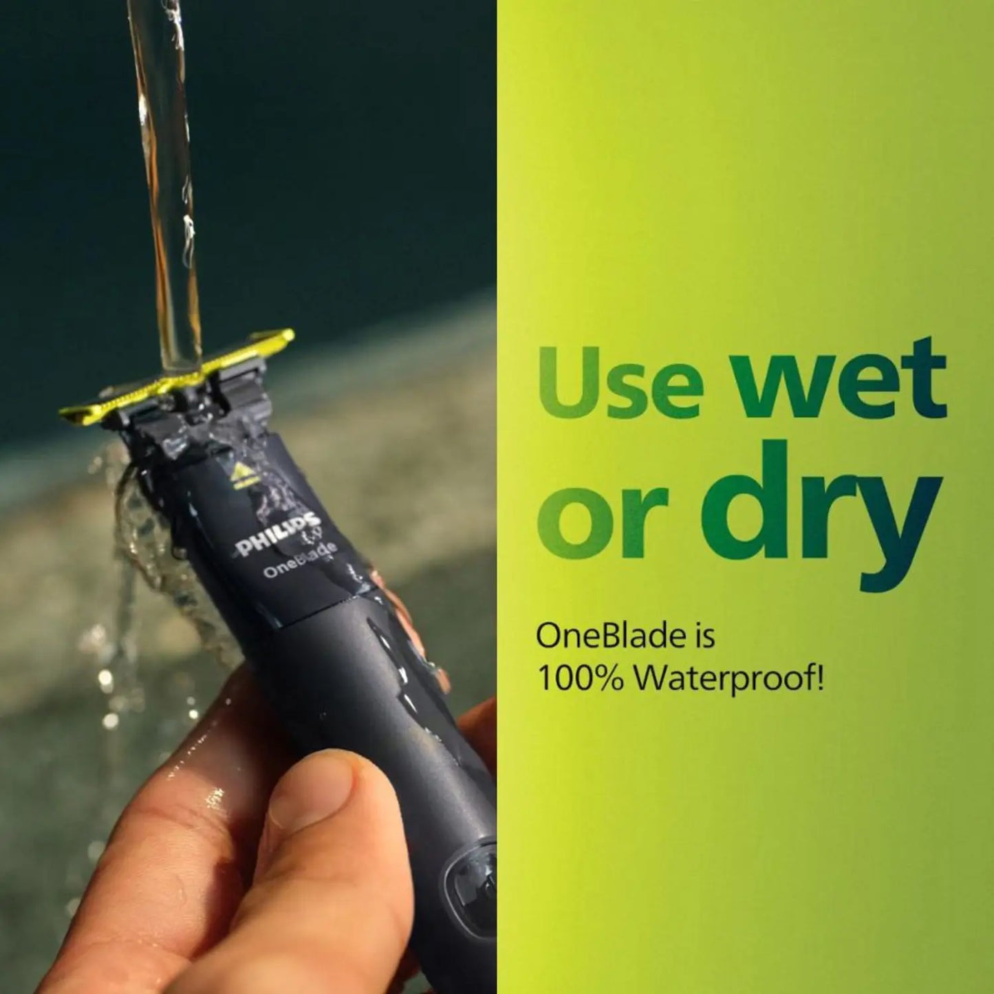 Philips OneBlade QP1424/10 Trimmer & Shaver – Waterproof Rechargeable Beard Styler UAE