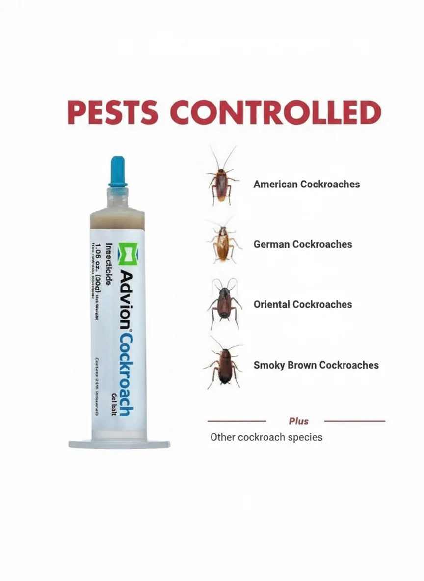 Advion Cockroach Gel Bait – Powerful Roach Killer for Fast & Long-Lasting Control